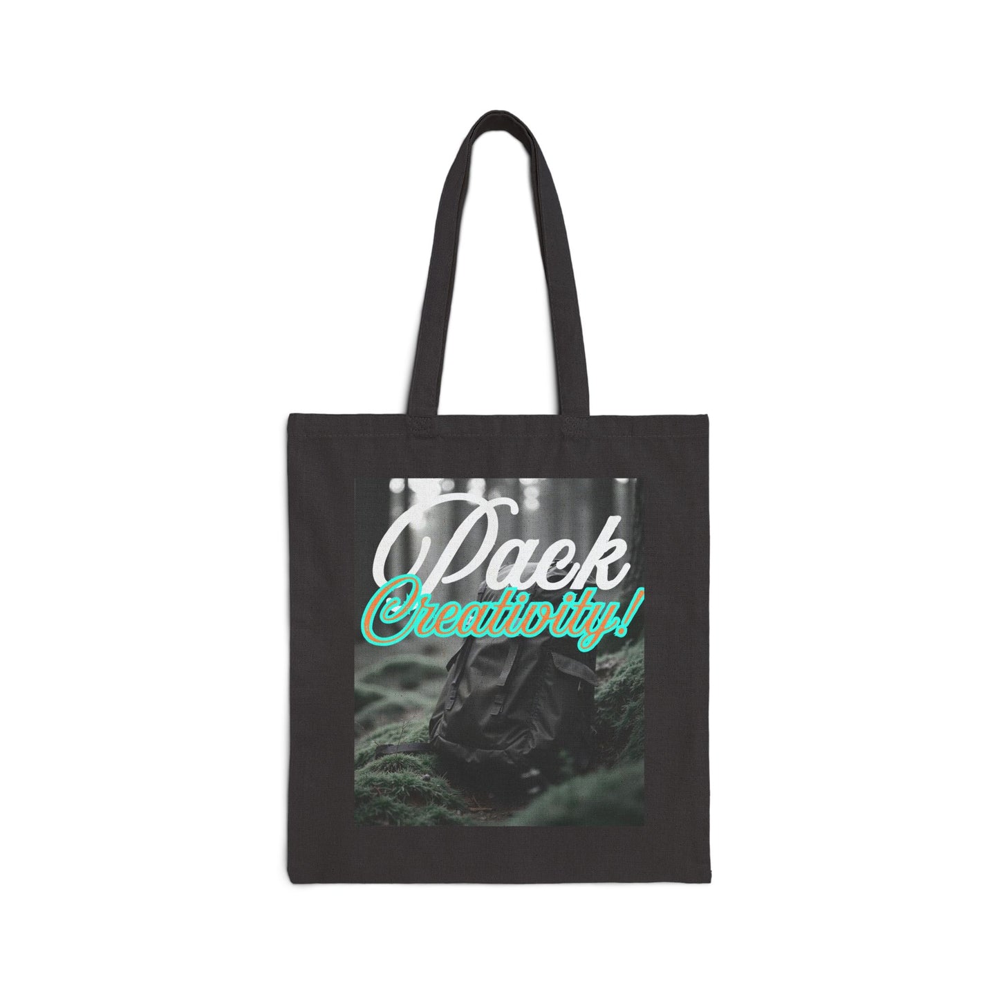 Minimalist eco-friendly  black tote bag – organic cotton, durable, and foldable for convenience