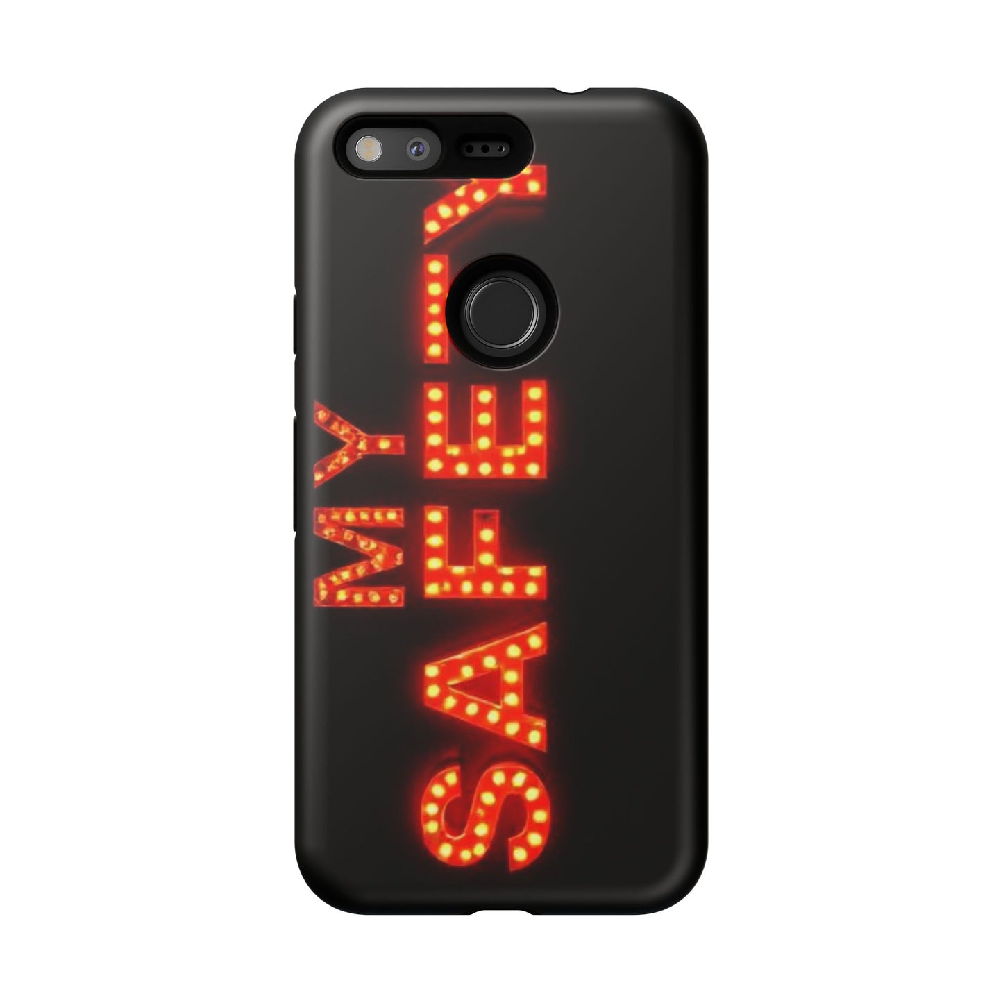 Vibrant Phone Case: 'MY SAFETY' Design for Protection and Style