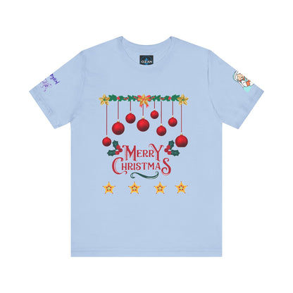 Merry Christmas Unisex Tee | Unique Graphic for Holiday by Artify Wear, OZAN Digital