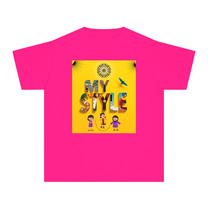 Youth Midweight Tee | Colorful Graphic Design