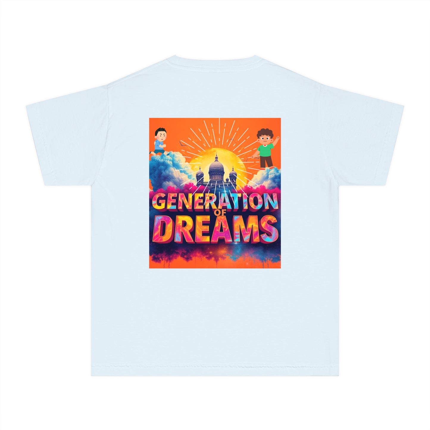 Youth Midweight Tee | Colorful Graphic Design