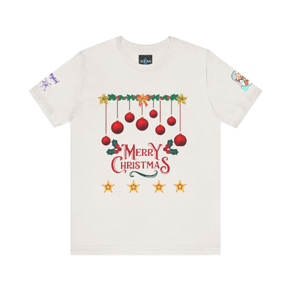 Merry Christmas Unisex Tee | Unique Graphic for Holiday by Artify Wear, OZAN Digital