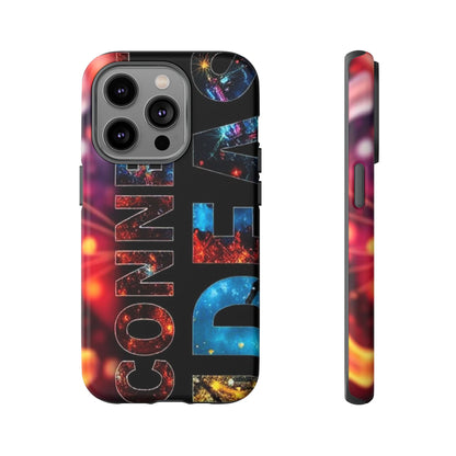 Vibrant Phone Case: 'CONNECT IDEAS' Design for Protection and Style