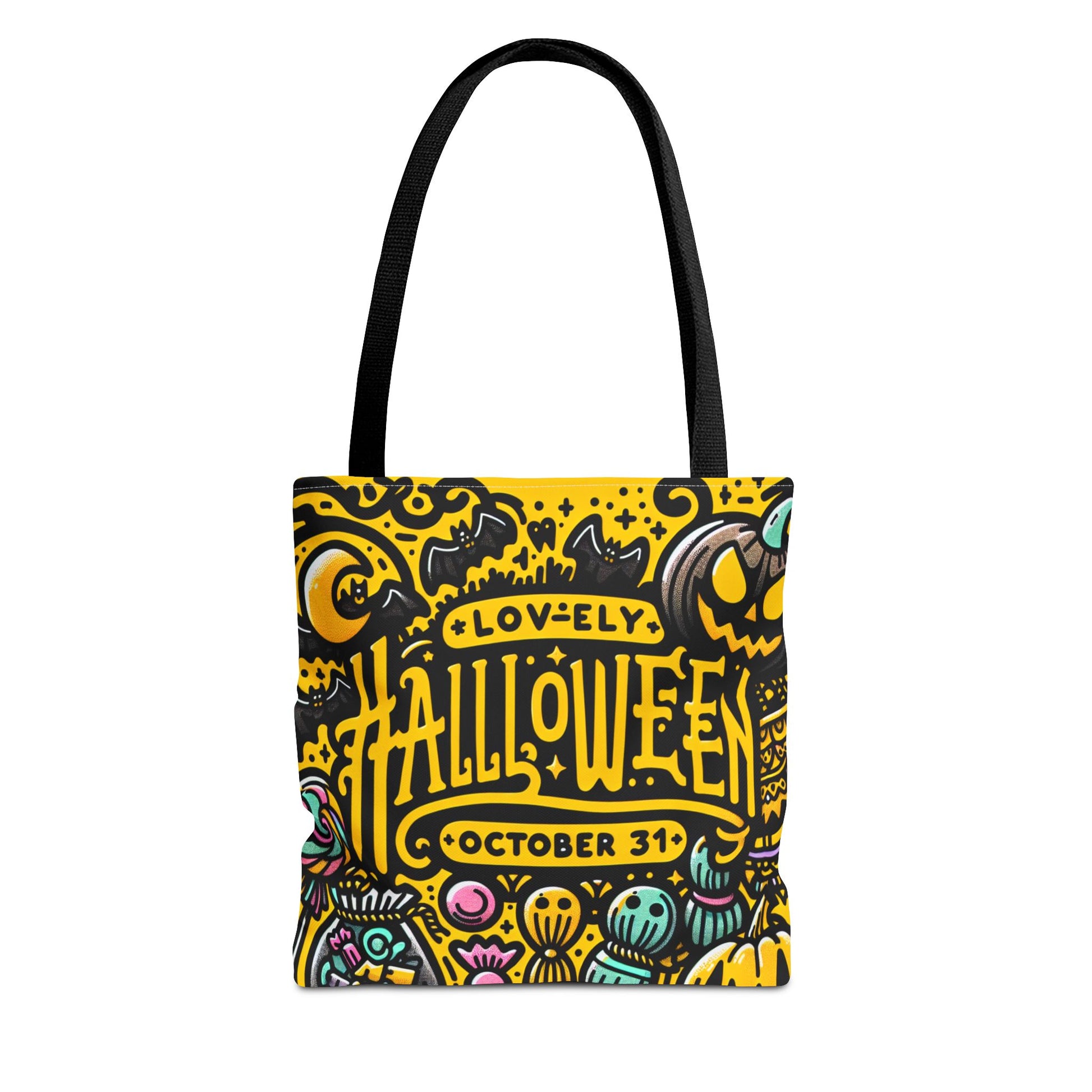 Sustainable and fashionable Halloween tote bag, perfect for daily use."