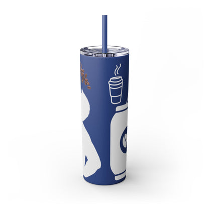 Skinny Tumbler with Straw, 20oz | Aesthetic Graphic Design