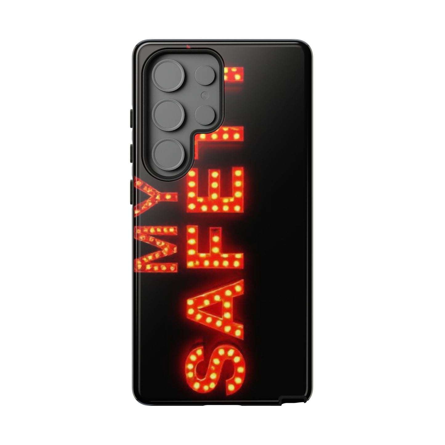 Vibrant Phone Case: 'MY SAFETY' Design for Protection and Style