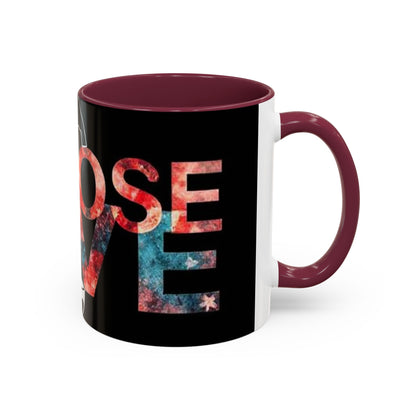 Choose Love Colorful Mug - 11oz & 15oz - Perfect Gift for Tea/Coffee Lovers