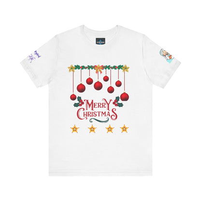 Merry Christmas Unisex Tee | Unique Graphic for Holiday by Artify Wear, OZAN Digital