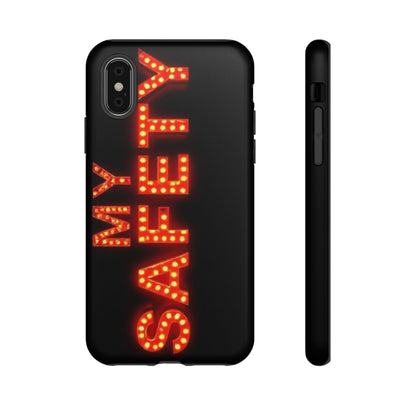 Vibrant Phone Case: 'MY SAFETY' Design for Protection and Style