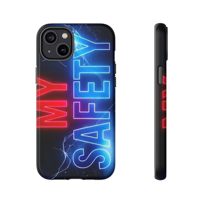 Vibrant Phone Case: 'MY SAFETY' Design for Protection and Style