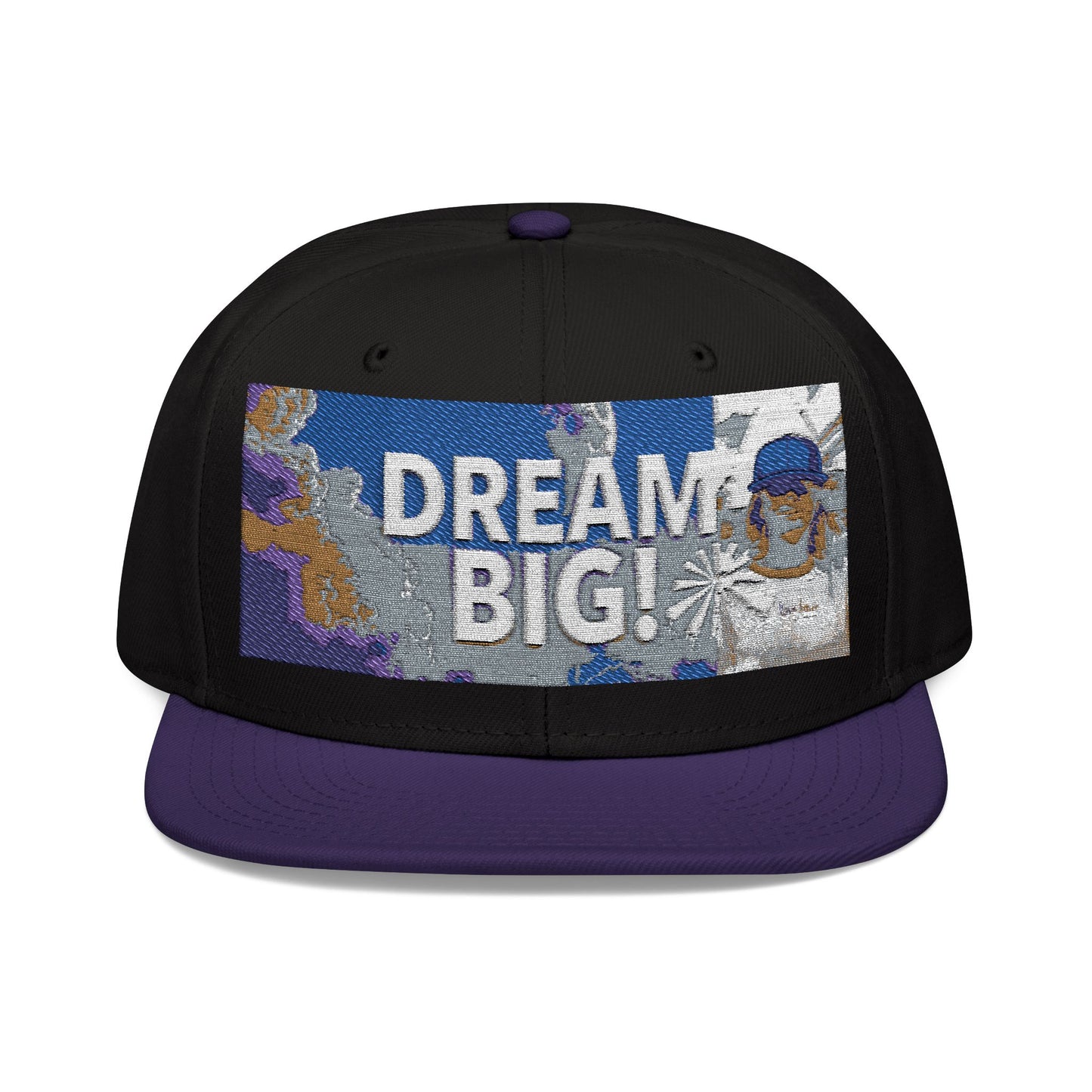 Embroidered Dream Big Snapback Hat - Stylish Cap for Dreamers