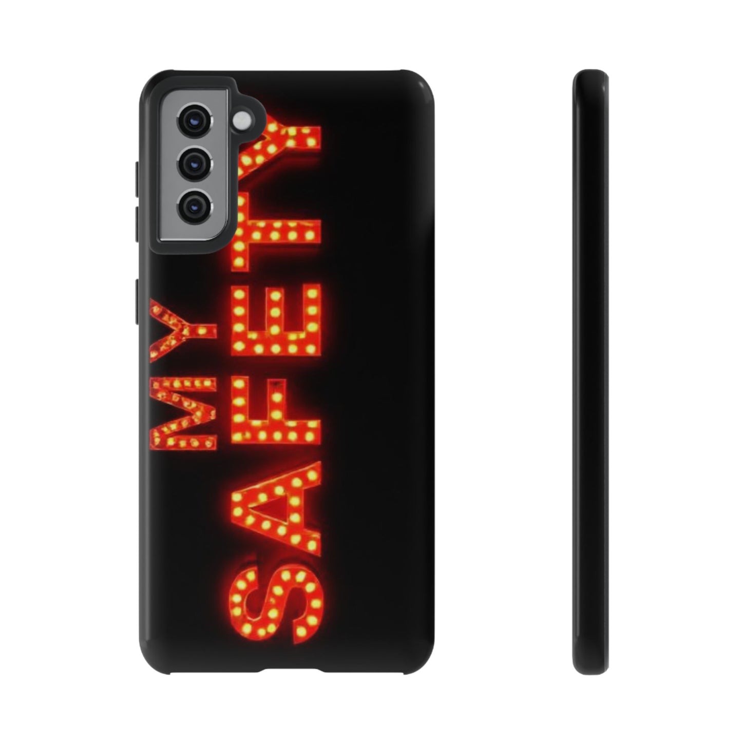 Vibrant Phone Case: 'MY SAFETY' Design for Protection and Style