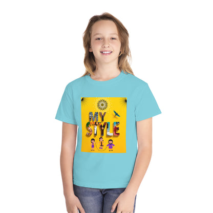 Youth Midweight Tee | Colorful Graphic Design