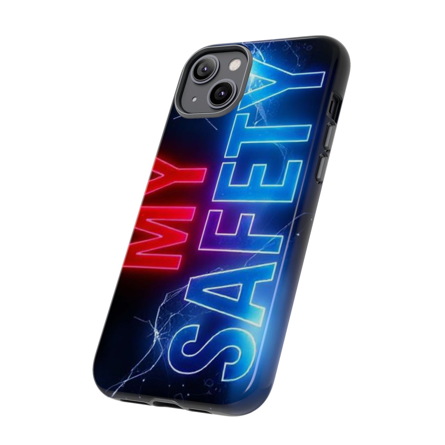 Vibrant Phone Case: 'MY SAFETY' Design for Protection and Style