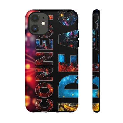 Vibrant Phone Case: 'CONNECT IDEAS' Design for Protection and Style