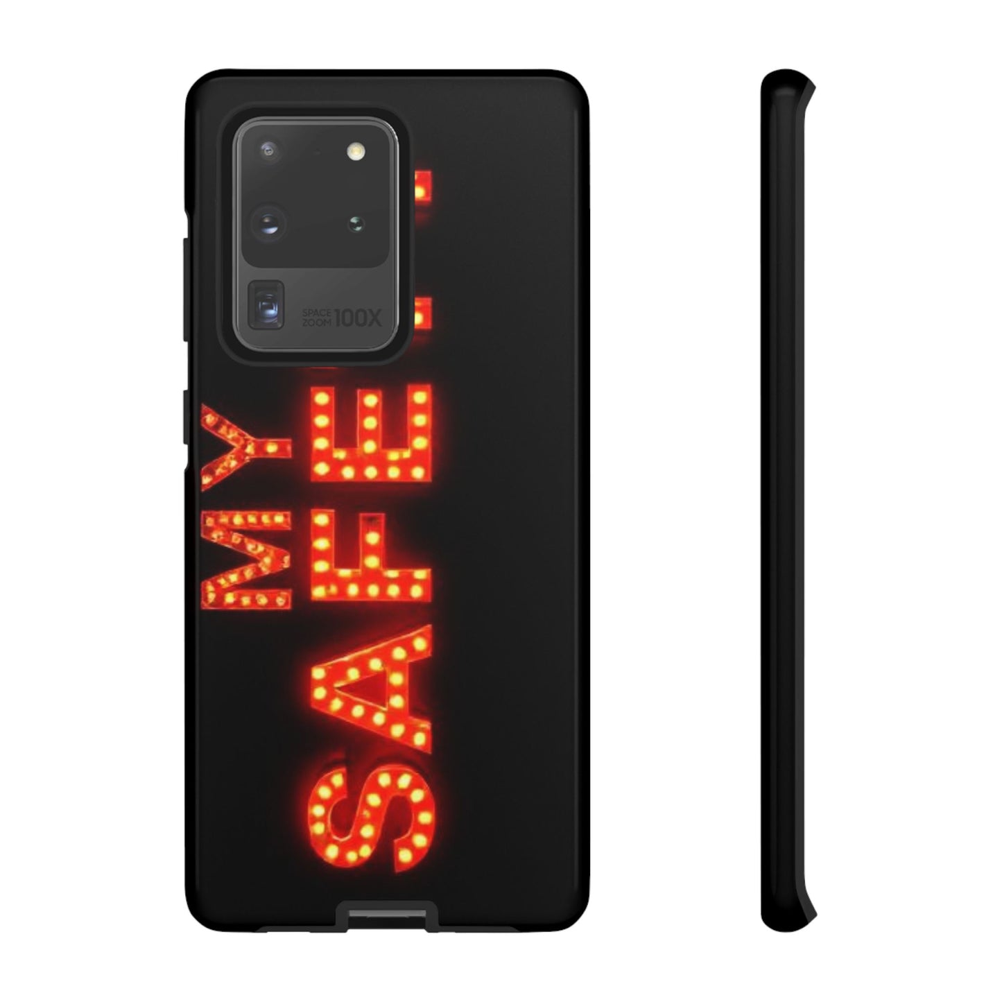 Vibrant Phone Case: 'MY SAFETY' Design for Protection and Style