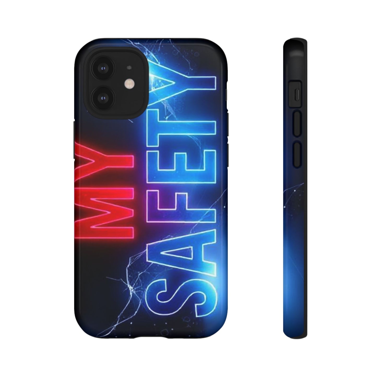 Vibrant Phone Case: 'MY SAFETY' Design for Protection and Style