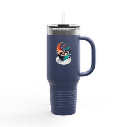 Quality Insulated Travel Mug | Unique Tumbler with Excellent Handle