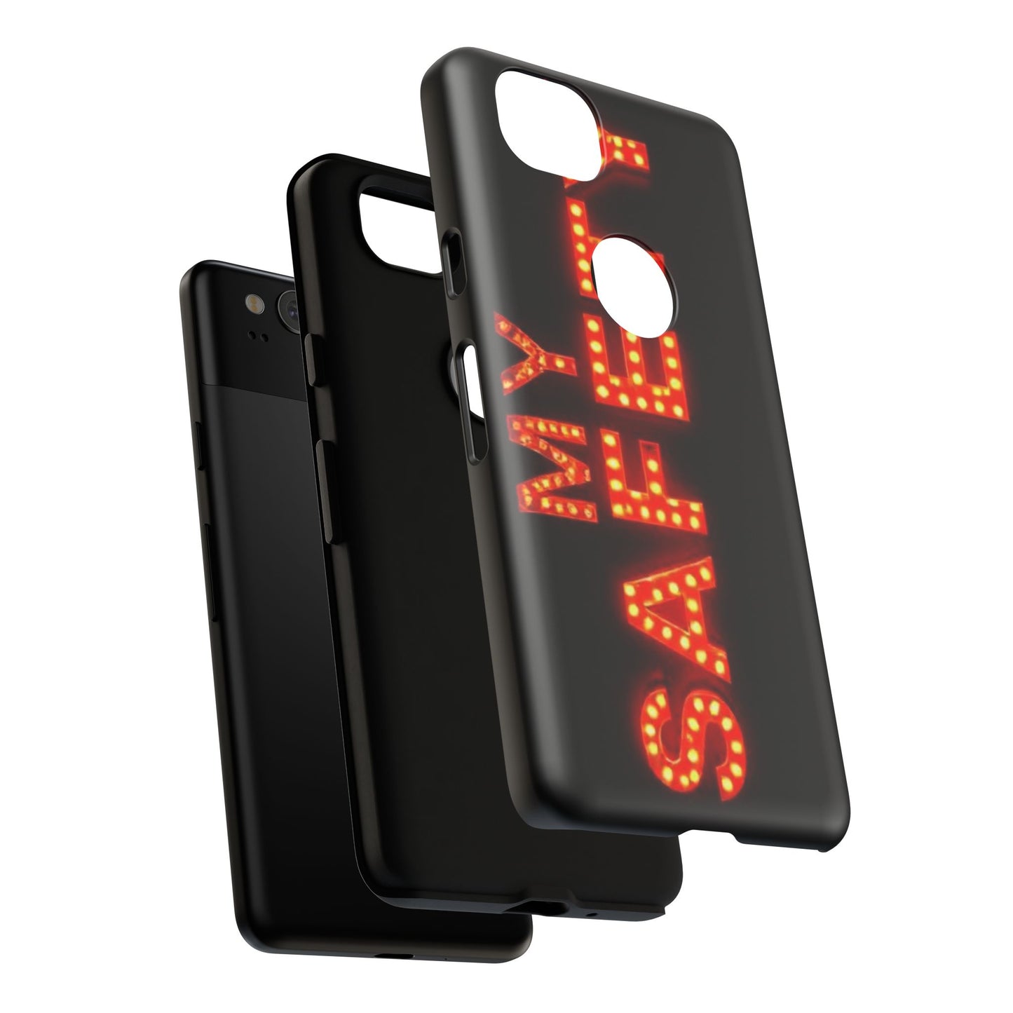 Vibrant Phone Case: 'MY SAFETY' Design for Protection and Style