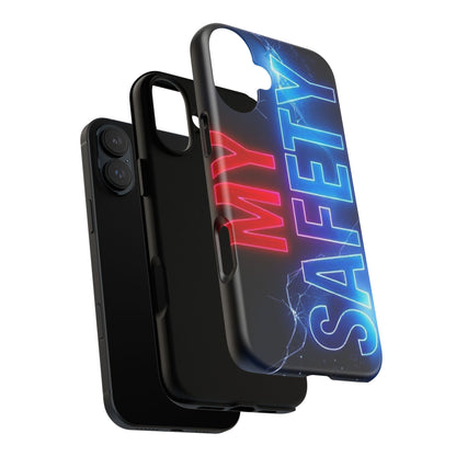 Vibrant Phone Case: 'MY SAFETY' Design for Protection and Style