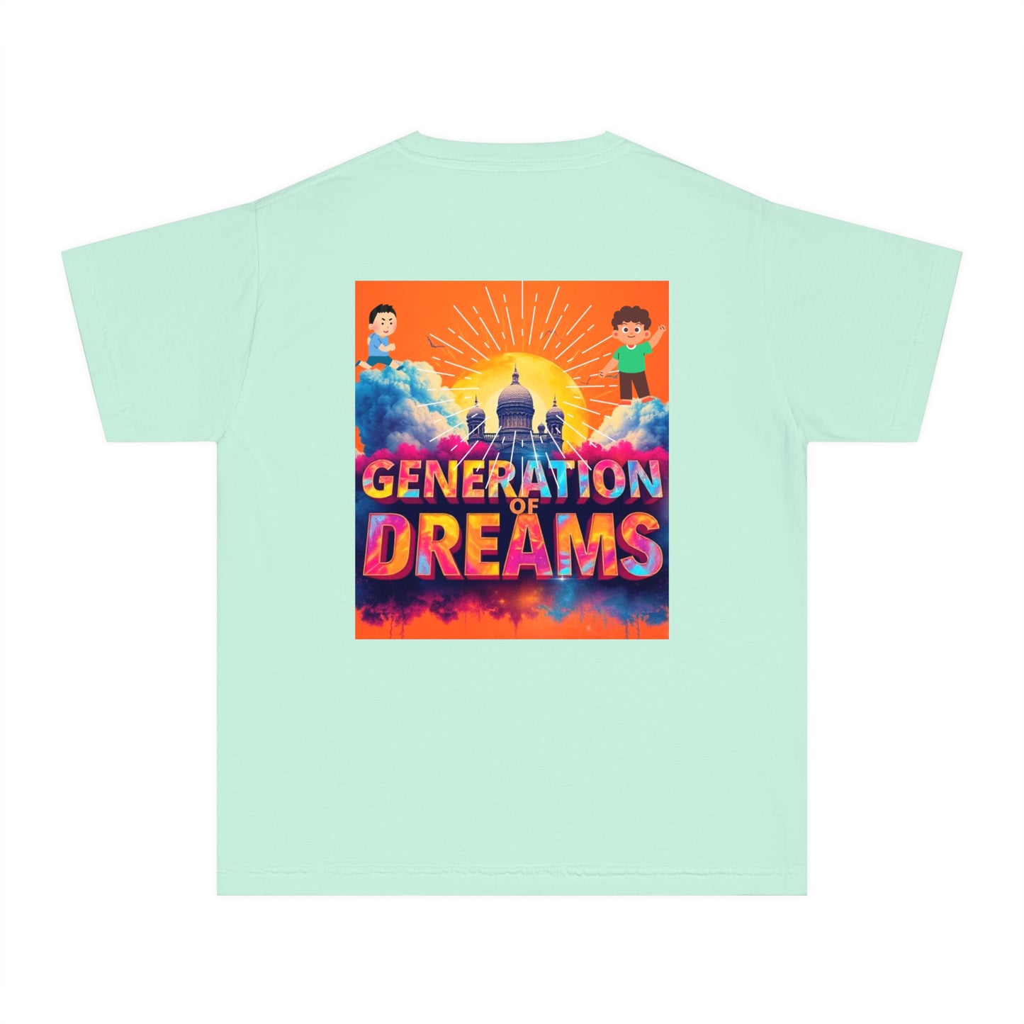 Youth Midweight Tee | Colorful Graphic Design