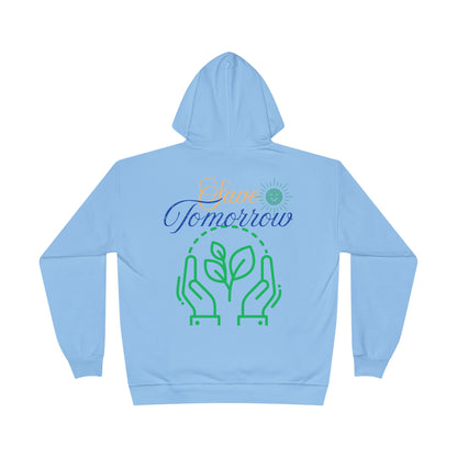 Sustainable Unisex Pullover Hoodie | 'Think Eco, Save Tomorrow' Eco-Friendly Design