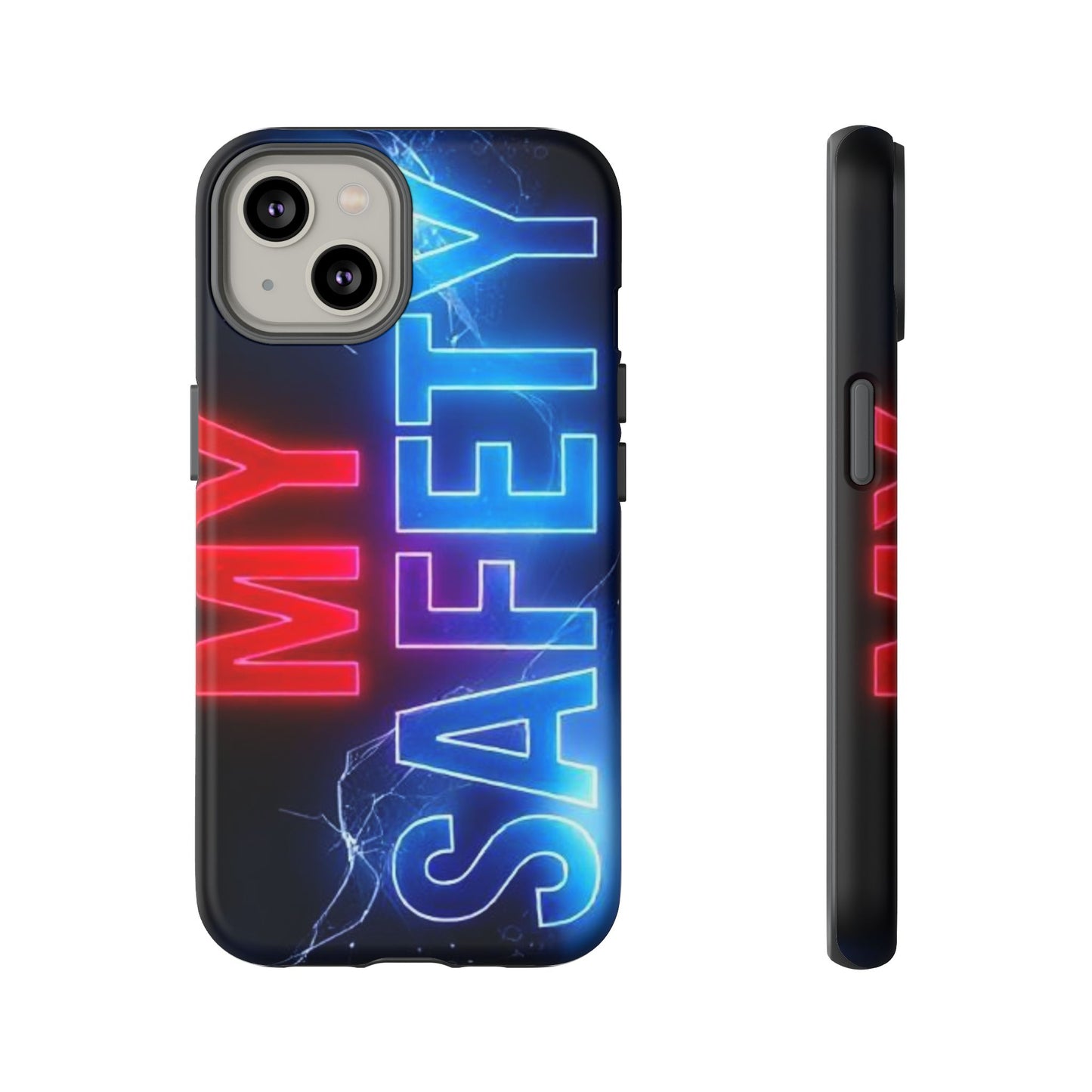 Vibrant Phone Case: 'MY SAFETY' Design for Protection and Style