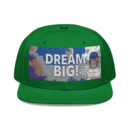 Embroidered Dream Big Snapback Hat - Stylish Cap for Dreamers