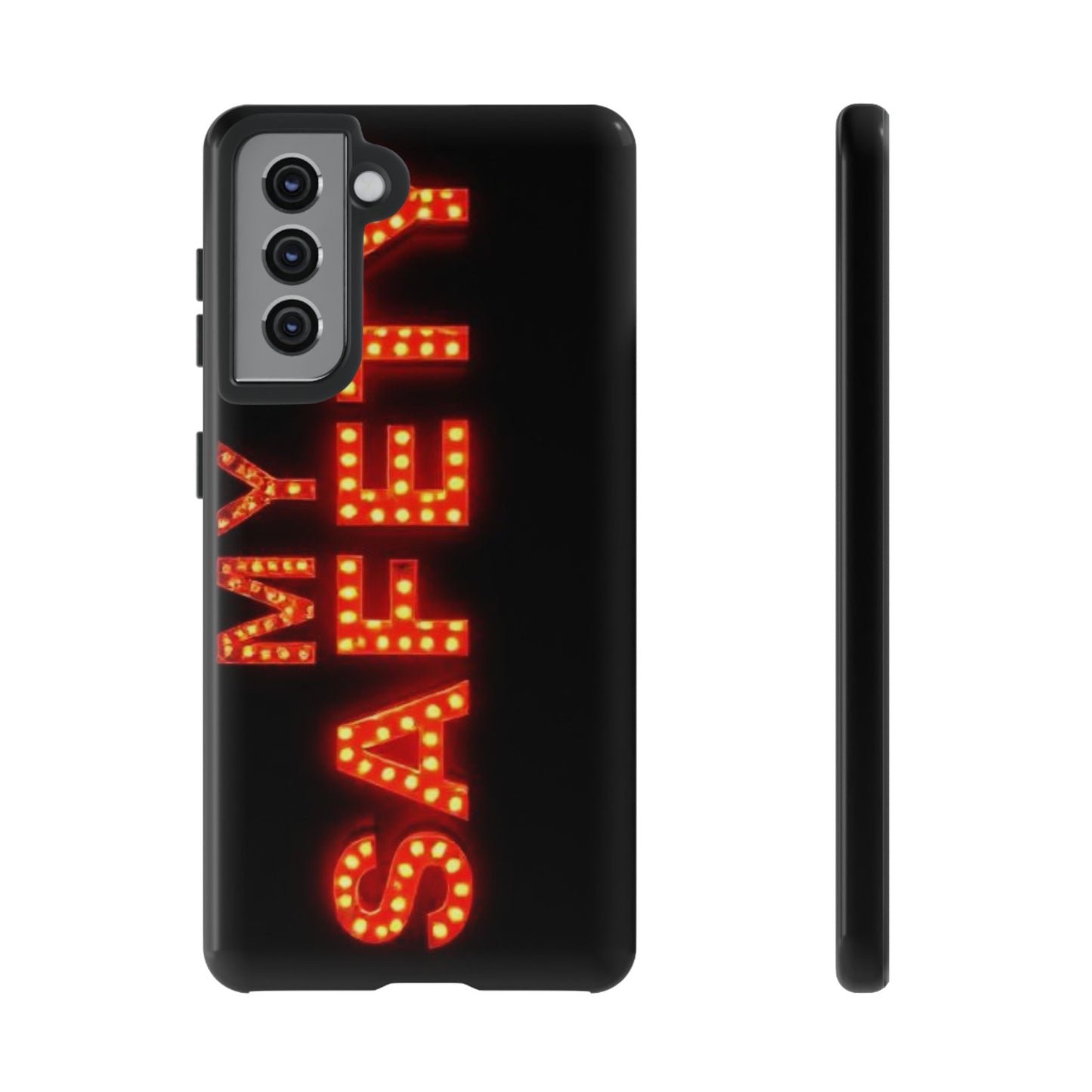 Vibrant Phone Case: 'MY SAFETY' Design for Protection and Style