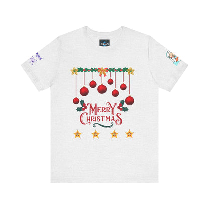 Merry Christmas Unisex Tee | Unique Graphic for Holiday by Artify Wear, OZAN Digital