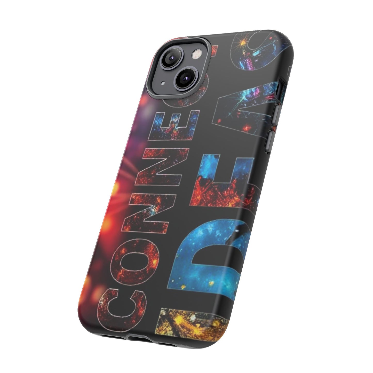 Vibrant Phone Case: 'CONNECT IDEAS' Design for Protection and Style