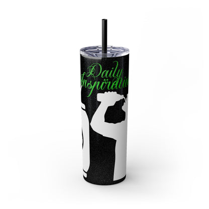 Skinny Tumbler with Straw, 20oz | Aesthetic Graphic Design