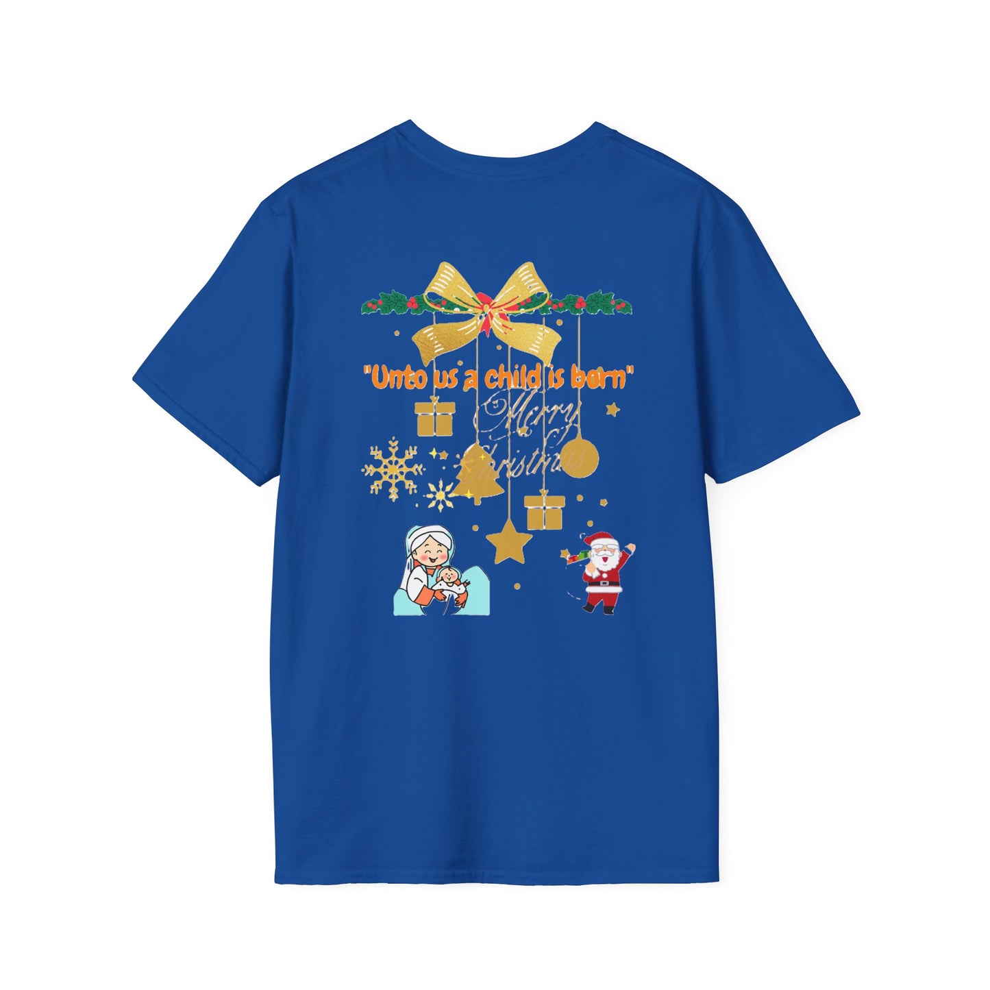 "Festive Christmas Unisex Softstyle T-Shirt | Exclusive Artify Design Holiday Apparel"