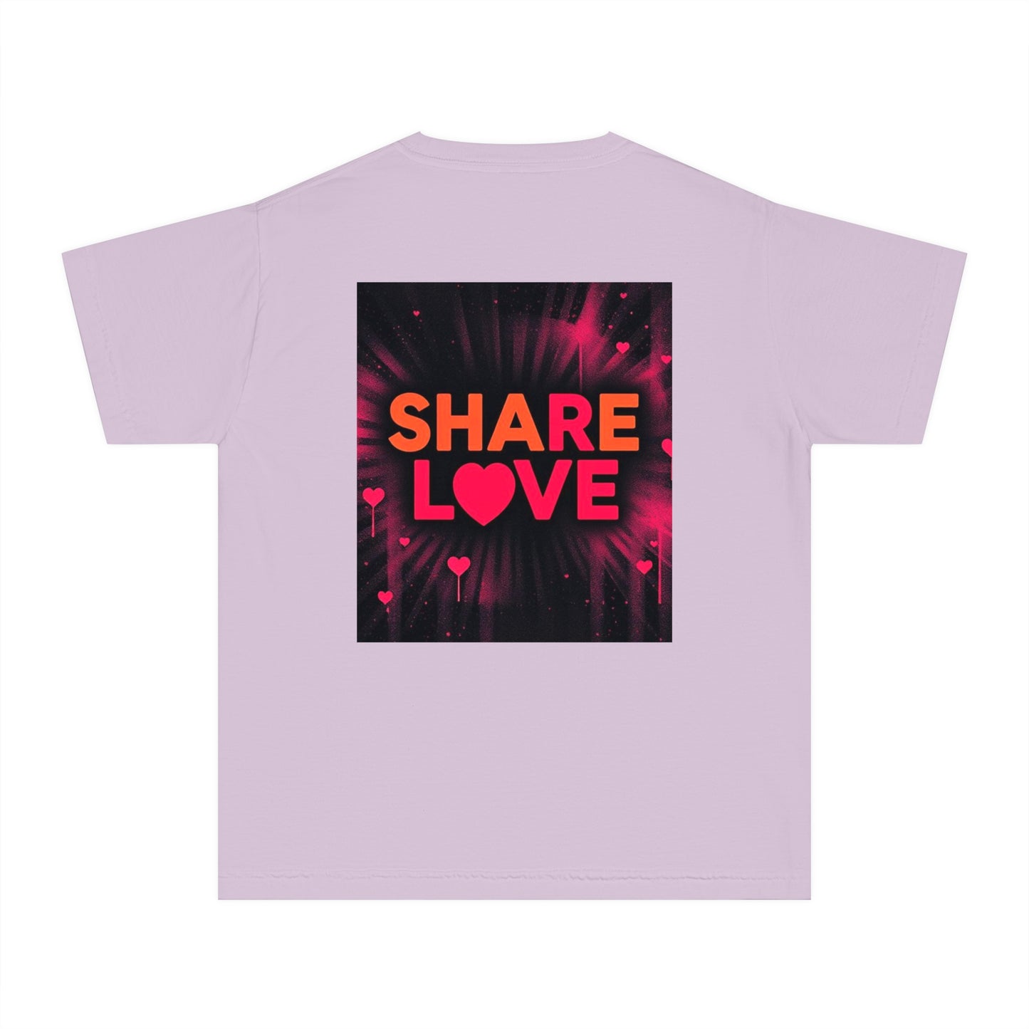 Youth Midweight Tee - "PET" and "SHARE LOVE" Design - Perfect for Pet Lovers and Everyday Joy