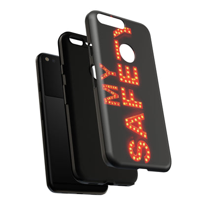 Vibrant Phone Case: 'MY SAFETY' Design for Protection and Style