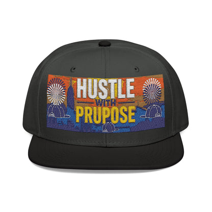 Hustle with Purpose Snapback Hat - Stylish Embroidered Cap for Motivated Individuals