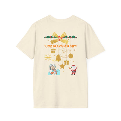 "Festive Christmas Unisex Softstyle T-Shirt | Exclusive Artify Design Holiday Apparel"