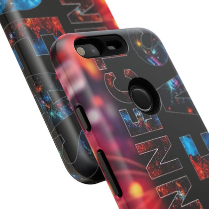 Vibrant Phone Case: 'CONNECT IDEAS' Design for Protection and Style