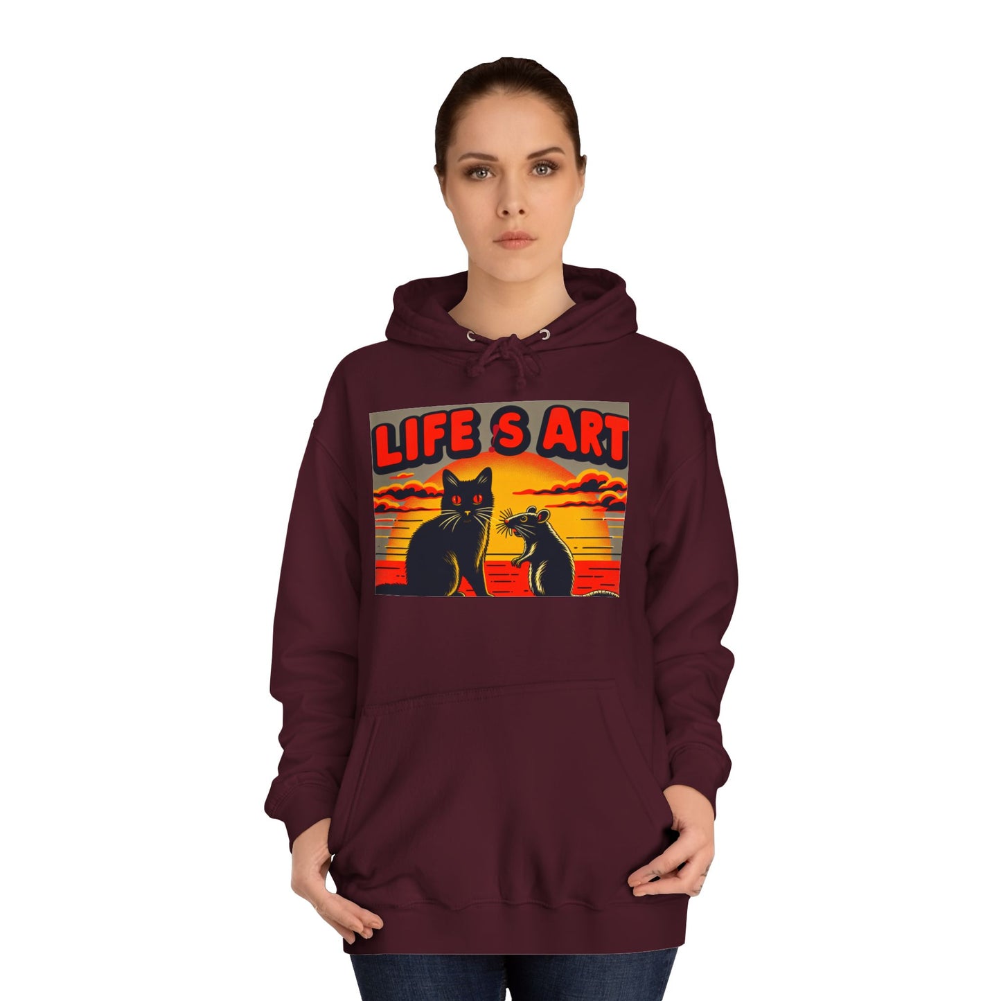 Stylish College Hoodie | Customizable Comfort for Everyone