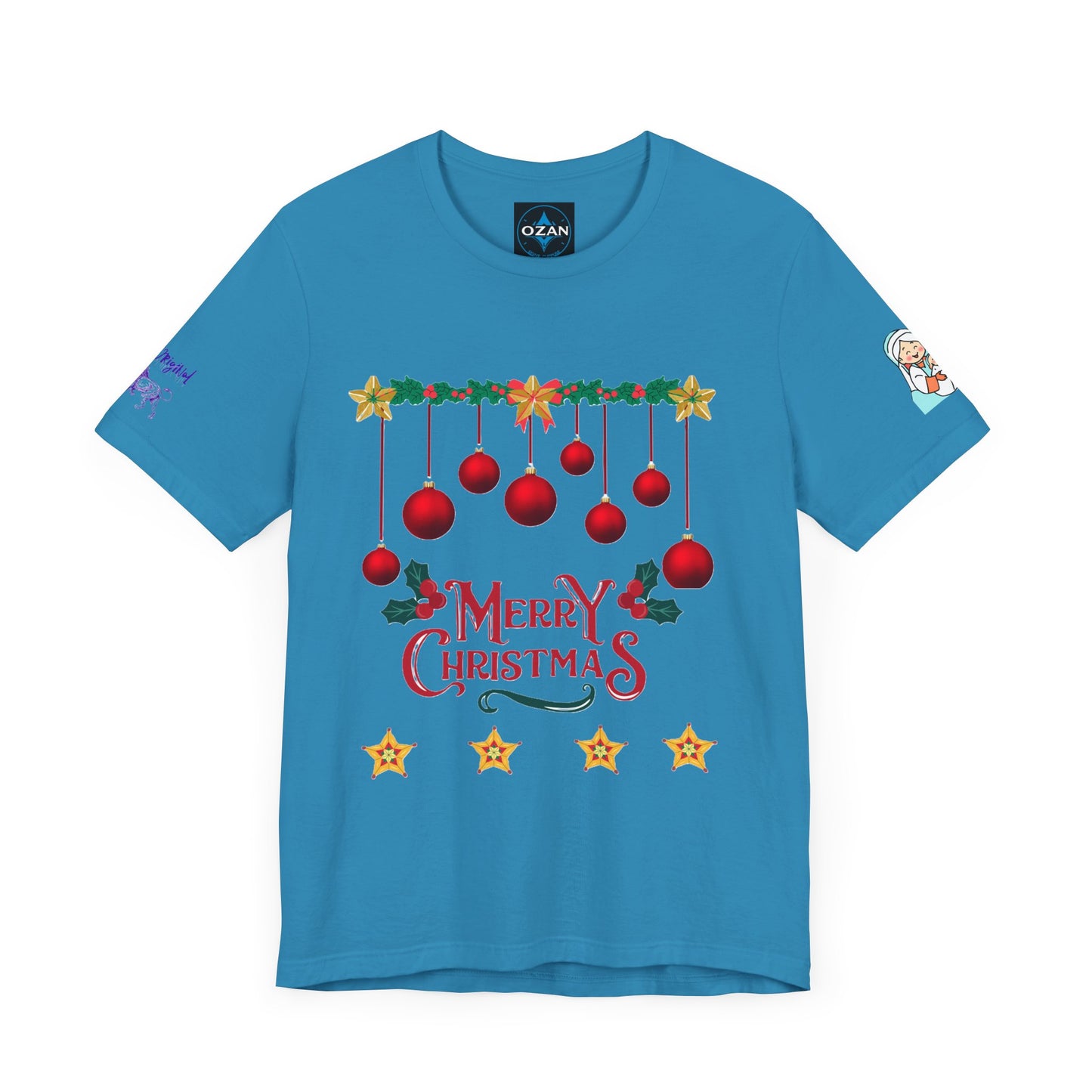 Merry Christmas Unisex Tee | Unique Graphic for Holiday by Artify Wear, OZAN Digital