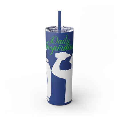 Skinny Tumbler with Straw, 20oz | Aesthetic Graphic Design