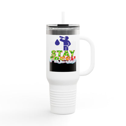 Insulated Travel Mug - Stay Fresh Design, 40oz Perfect for On-the-Go Hydration