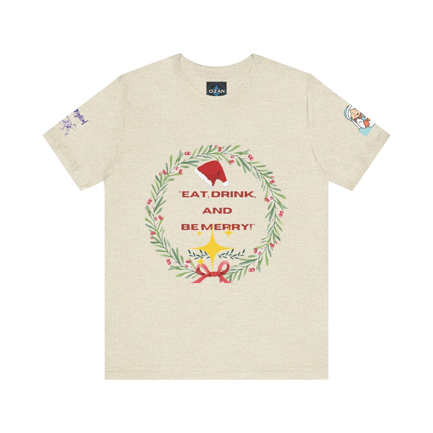 Merry Christmas Unisex Tee | Unique Graphic for Holiday by Artify Wear,  OZAN Digital