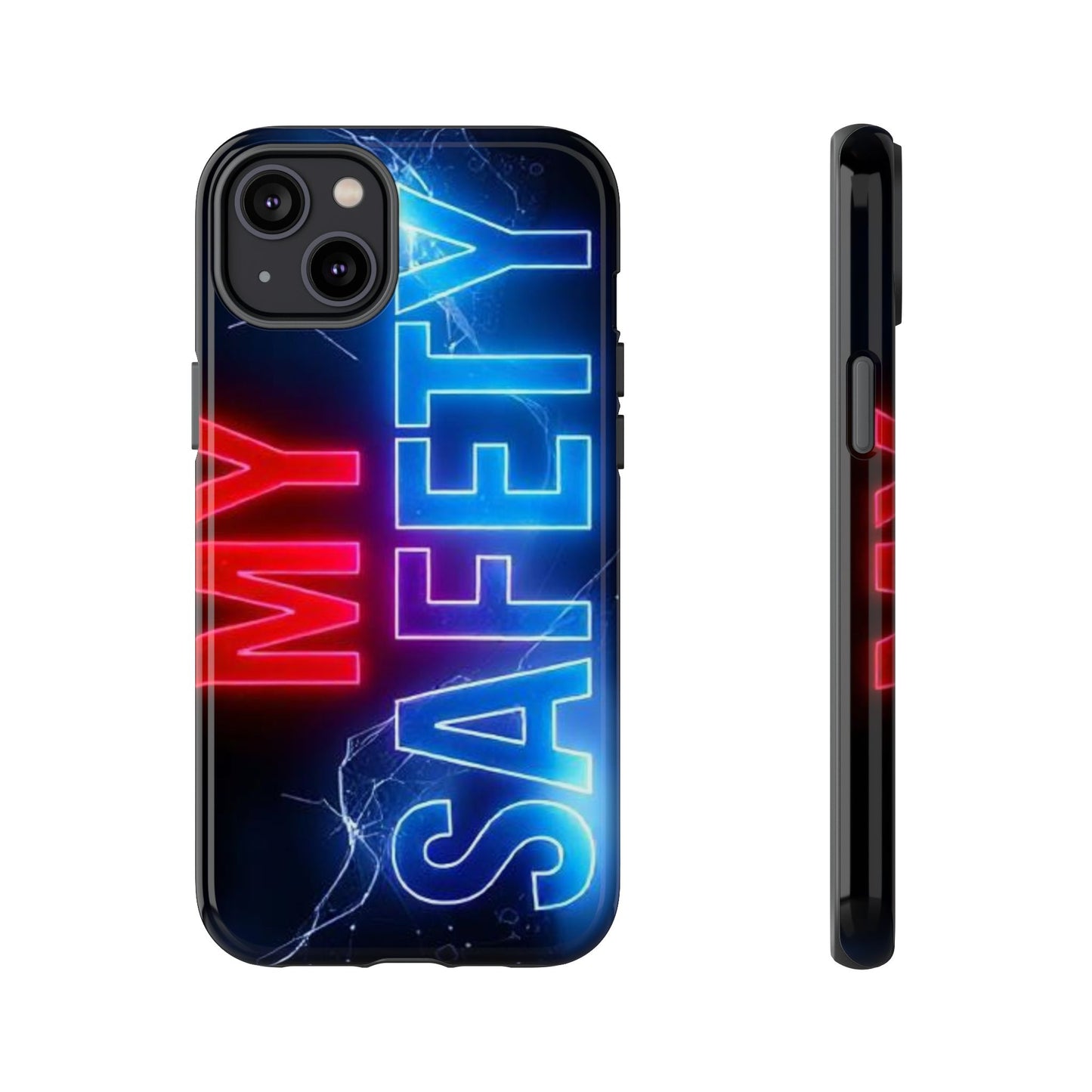 Vibrant Phone Case: 'MY SAFETY' Design for Protection and Style