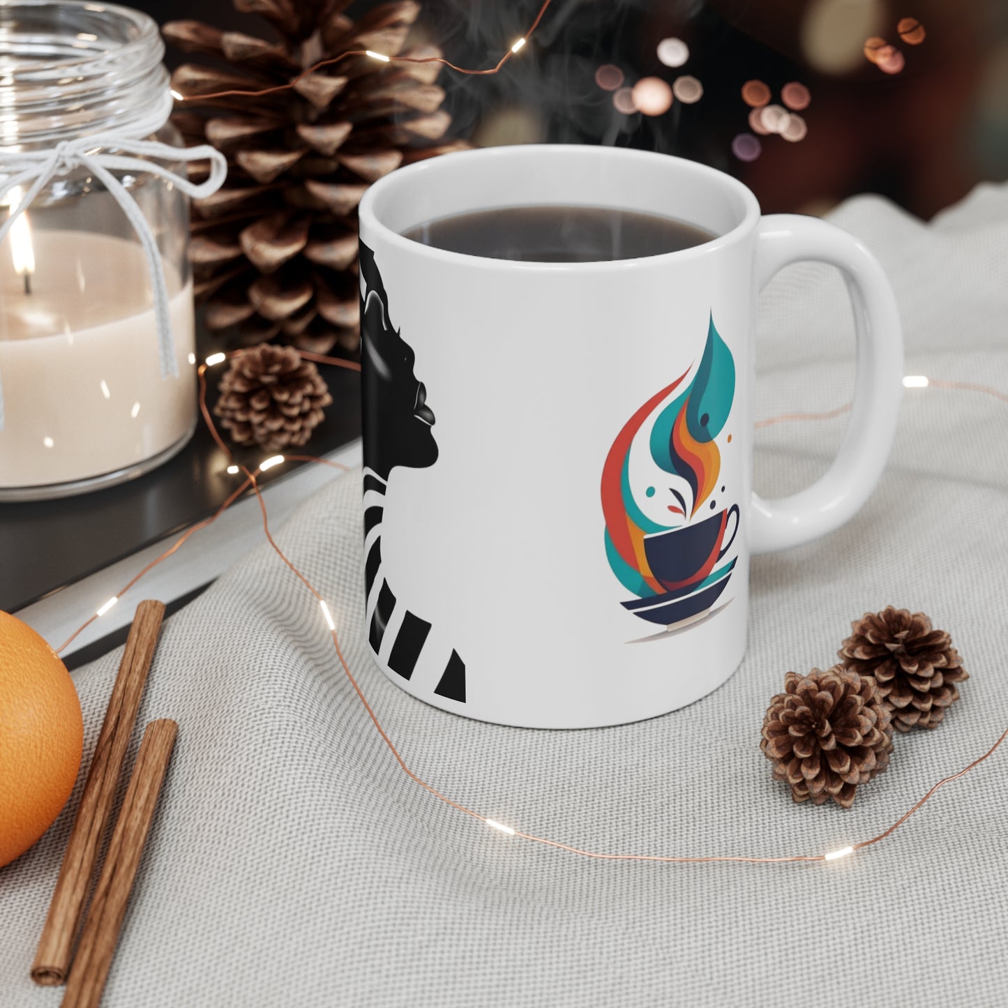 Classic White Ceramic Mug | Unique & Appropriate for Use and Gifts