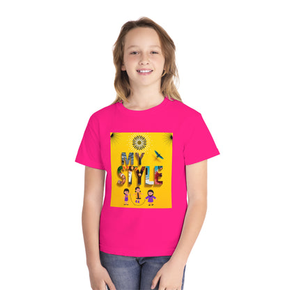 Youth Midweight Tee | Colorful Graphic Design