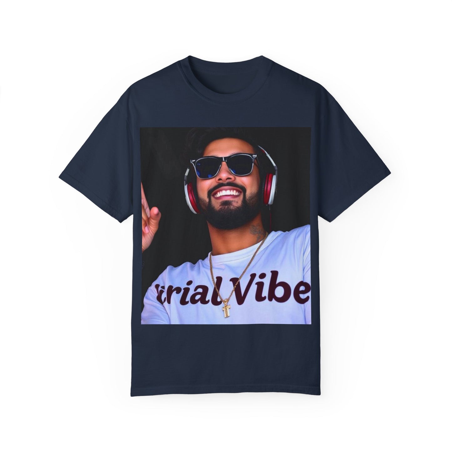 Unisex Garment-Dyed T-shirt - 'Trial Vibe' & 'Rise Higher' Inspirational Graphic Tee