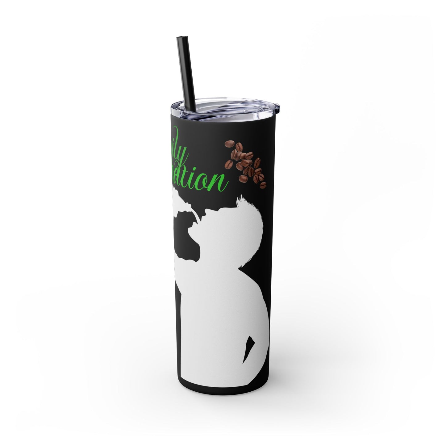 Skinny Tumbler with Straw, 20oz | Aesthetic Graphic Design