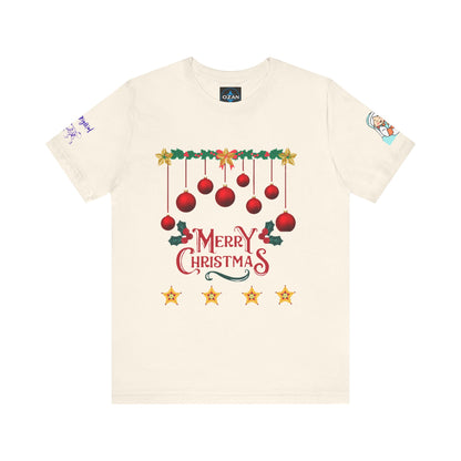 Merry Christmas Unisex Tee | Unique Graphic for Holiday by Artify Wear, OZAN Digital