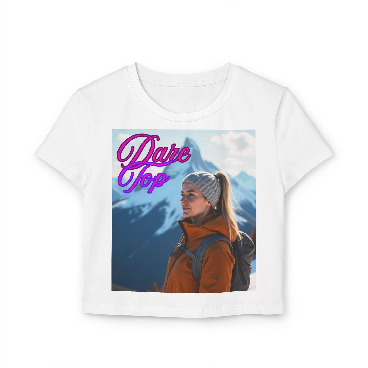 Women's Baby Tee - Trendy Graphic Tee for Young Adults | Dare Top & Viral Vibes